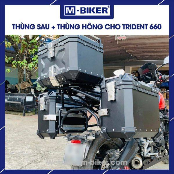 Bộ thùng nhôm Trident 660 chính hãng MBiker