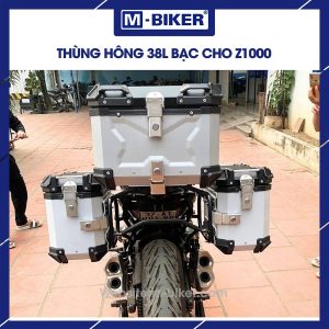 Thùng hông nhôm 38L màu bạc