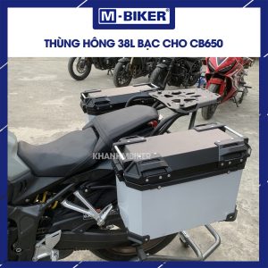 Thùng hông nhôm 38L màu bạc