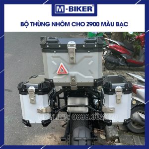 Thùng hông nhôm 38L màu bạc