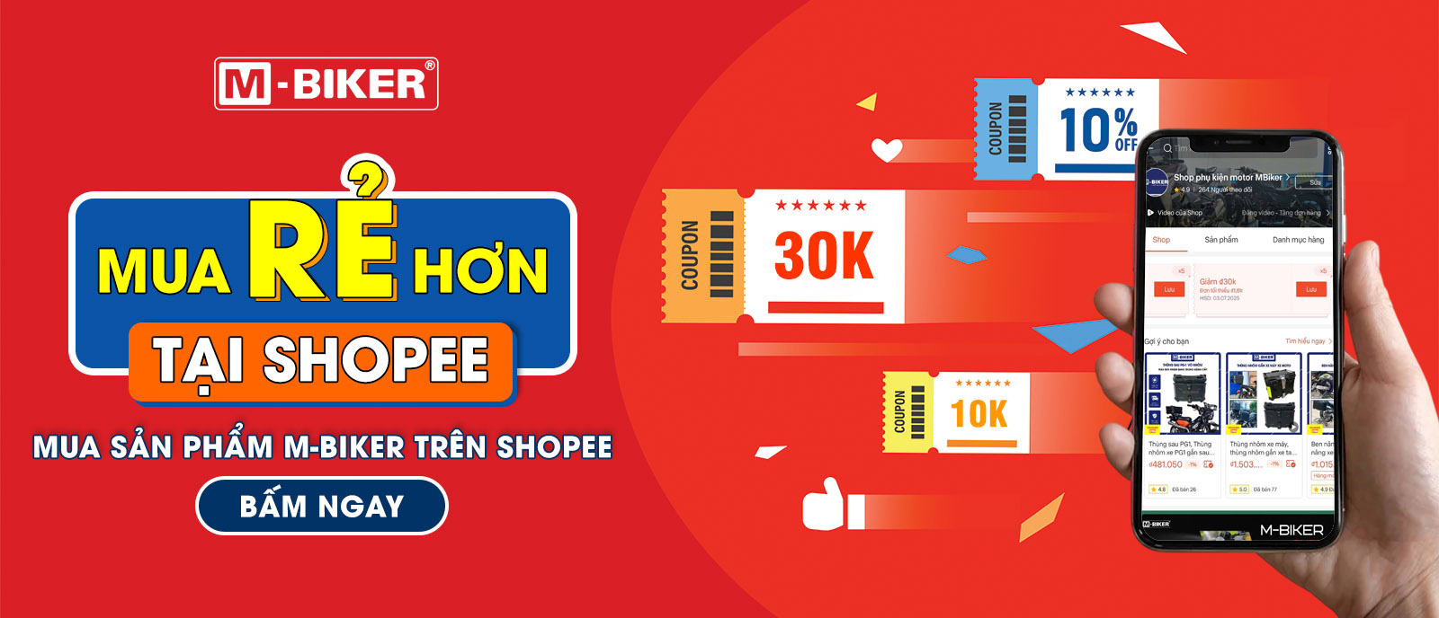 Banner mbiker shopee
