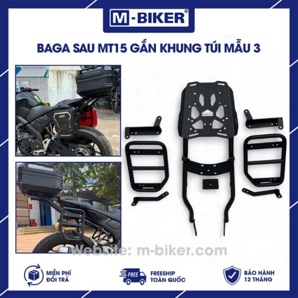 Baga MT15 gắn khung túi hông mẫu 3