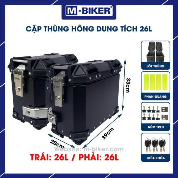 Cặp thùng hông 26L