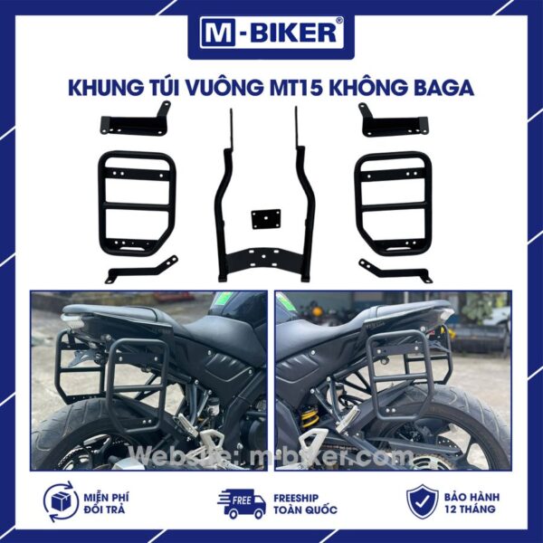 Baga đơn MT15 mẫu 2 lắp kèm khung treo vuông