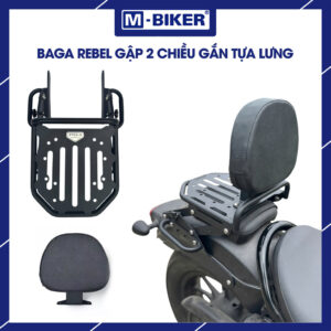 Baga Rebel gập hai chiều gắn tựa lưng