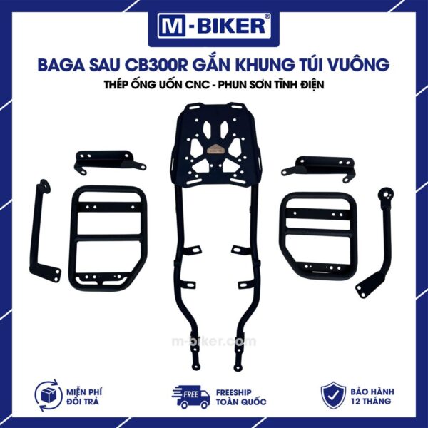 Khung túi vuông gắn baga sau CB300R CB150R