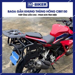Baga CBR150 gắn thùng sau phun sơn tĩnh điện