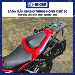 Baga CBR150 gắn thùng sau phun sơn tĩnh điện