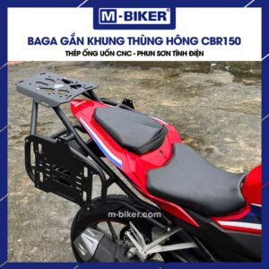 Baga CBR150 gắn thùng sau phun sơn tĩnh điện