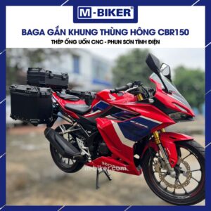 Baga CBR150 gắn thùng sau phun sơn tĩnh điện