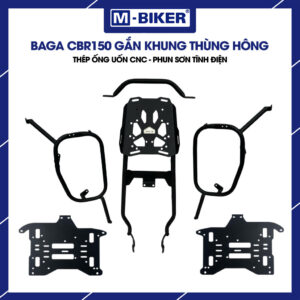 Baga CBR150 gắn thùng sau phun sơn tĩnh điện