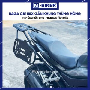 Baga CB150X gắn khung thùng hông 2 Baga CB150X gắn khung thùng hông