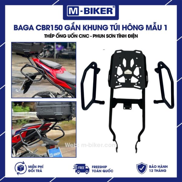 Baga CBR150 gắn khung túi hông mẫu 1