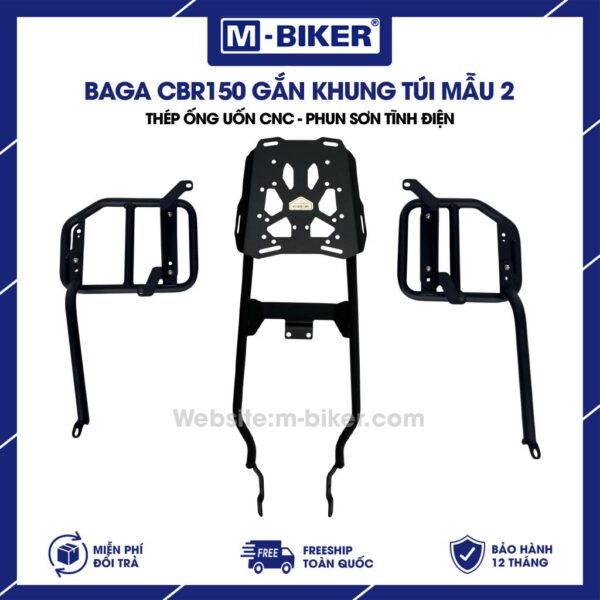Baga CBR150 gắn khung túi mẫu 2
