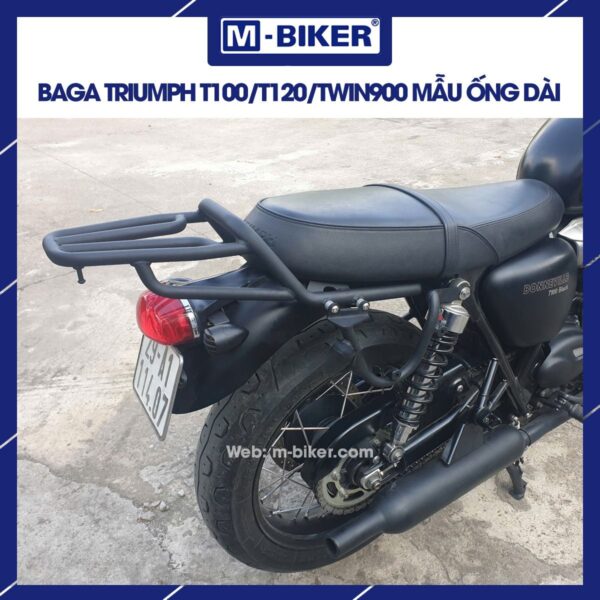 Baga Triumph dạng ống mẫu 3 cho T100-T120-Twin 900