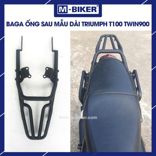 Baga Triumph dạng ống mẫu 3 cho T100-T120-Twin 900
