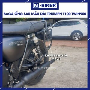 Baga Triumph dạng ống mẫu 3 cho T100-T120-Twin 900