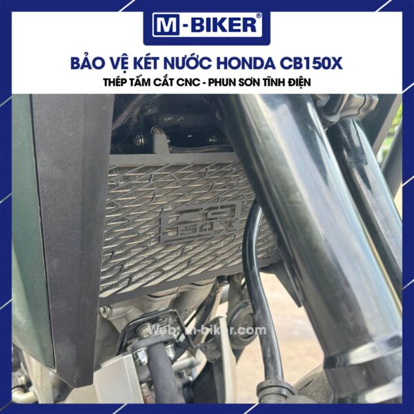 Bảo vệ két nước CB150X phun sơn tĩnh điện