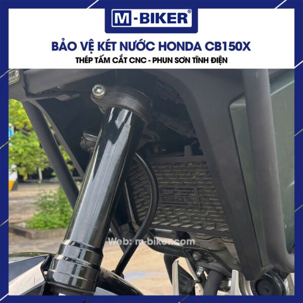 Bảo vệ két nước CB150X phun sơn tĩnh điện