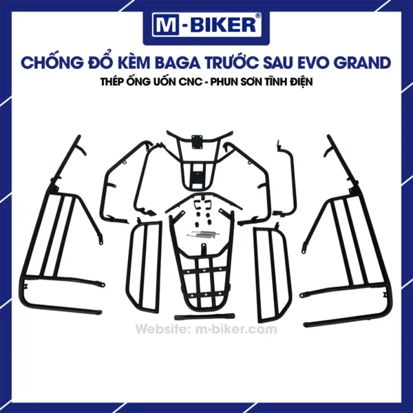 Khung bảo vệ và baga trước sau Evo Grand