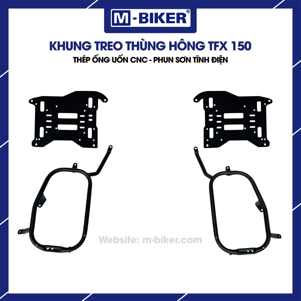 baga-tfx-gan-khung-thung-mbiker-08 Baga TFX gắn khung treo thùng hông chất liệu thép