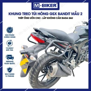 [M-Biker] Khung túi GSX Bandit mẫu quả trám không cần baga