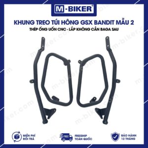 [M-Biker] Khung túi GSX Bandit mẫu quả trám không cần baga