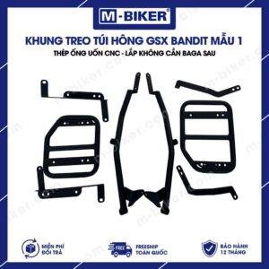 [M-Biker] Khung túi GSX Bandit mẫu vuông không cần baga
