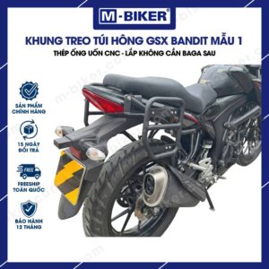[M-Biker] Khung túi GSX Bandit mẫu vuông không cần baga
