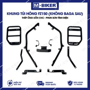 [M-Biker] Khung treo túi vuông FZ150 không cần baga sau