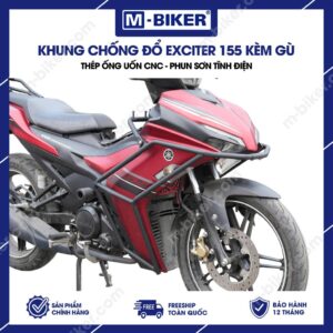 Khung chống đổ EX155 – Bảo vệ toàn diện dàn áo, lốc máy và chân người lái