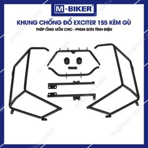 Khung chống đổ EX155 – Bảo vệ toàn diện dàn áo, lốc máy và chân người lái